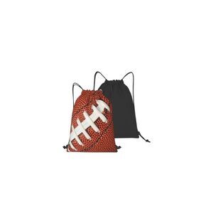 Football Drawstring Backpack Bag